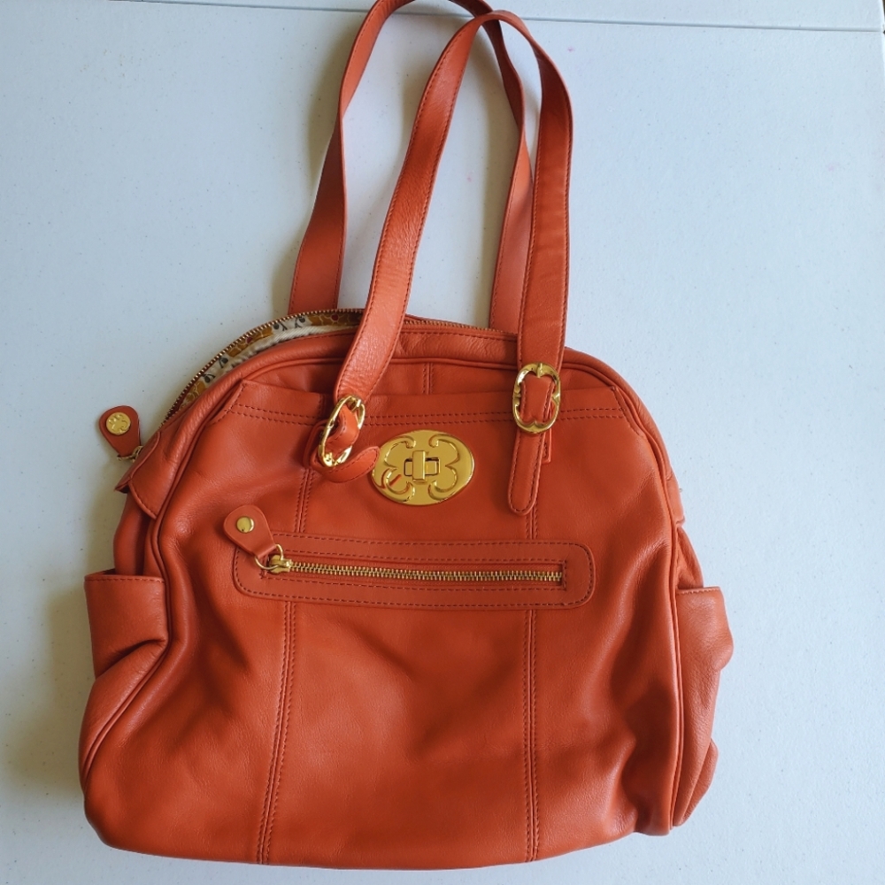 Emma Fox Orange Leather Bags
